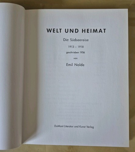 Emil nolde welt und - welt, heimat