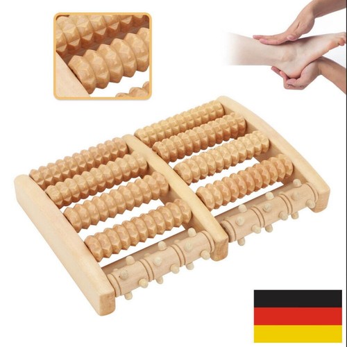 Fußmassageroller aus holz - aus, mit