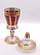 Prunkvase Deckelpokal Kristall