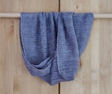 Strick Loop Schal ~ grau ~ ca. 35 x 180 cm ~ #59