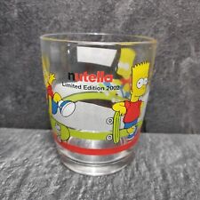 The Simpsons Glas Nutella Limited Edition 2002 Bart Simpson Skateboard Skaten