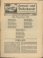 Heimat und Volkskunde. Beilage