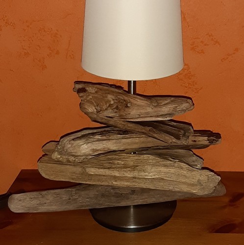 Tischlampe schwemmholz - tischlampe,