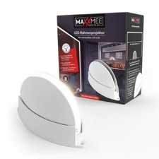MAXXMEE LED Rahmen Projektor Raum und Fensterbeleuchtung  8 Leuchtmodi Weiss 