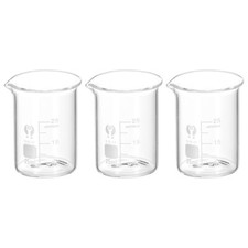 3stk 25ml niedrig form - niedrig,