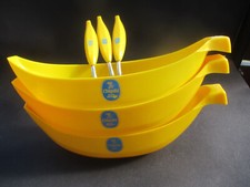Chiquita Bananen Schalen  3er Set aus den 80ziger Werbung  RAR !!! Kein Schild