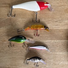 Wobbler Set, 5 Stück, Gebraucht