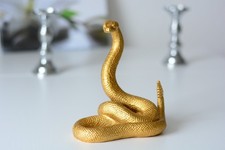 Deko Schlange Gold Figur