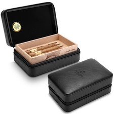 Reise-Zigarrenetui Leder-Humidor für 10 Zigarren mit 2 Zedernholzschichten & ...
