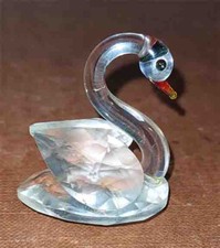Schwan Kritallglas geschliffen