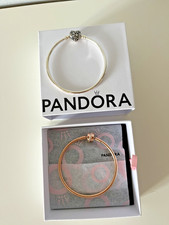2x Pandora Armband Silber & Roségold Original Box Charm Armreif Geschenk  OVP 
