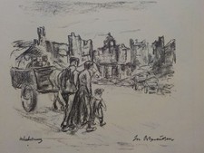 MAX LIEBERMANN - In Ostpreußen. Lithographie 1915, Schiefler 186 / August Gaul