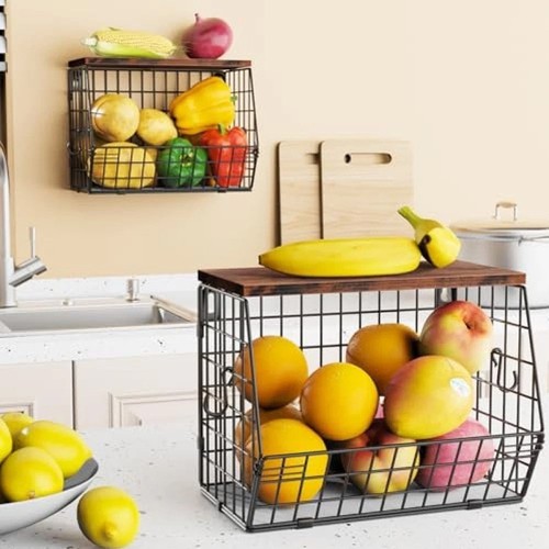 Obstkorb hängend metall - 2x, hängend,