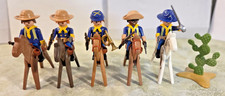 Playmobil Western 5 Soldaten Nordstaaten Blauröcke US Hosenträger Kavallerie 
