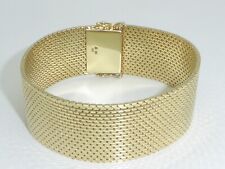 585 Gold Bracelet 14K Gelbgold Teppicharmband 78,35 g massiv Armband 19 cm 8750
