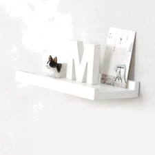 Wandregal Weiß Eiche Massiv