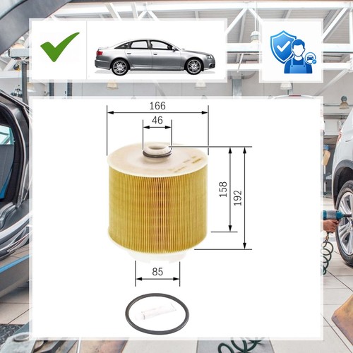Luftfilter bosch für audi - luftfilter,