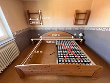 Schlafzimmer Kiefer massiv, gelaugt/geölt