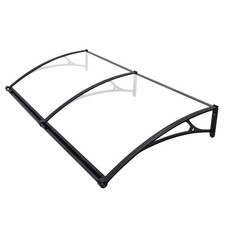 Outdoor geschwungenes Fenster Veranda Baldachin Markise UV Regenabdeckung