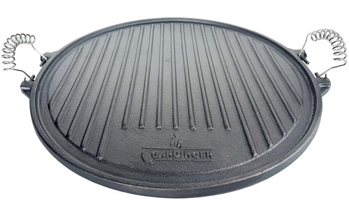 Grillplatte gusseisen rund - grillplatte,
