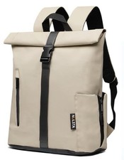 Rolltop rucksack damen beige - rolltop,
