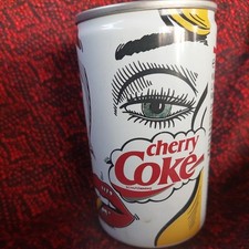 1x Cherry Coke, Coca Cola Dose, leer, 1980er Vintage, Jahr 1989, 0,33l,RARITÄT,
