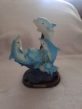 Figur Delphine Andenken aus Menorca Keramik Größe ca 14 x 11 x 7 cm Maritim