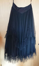 Spin Doctor Langer Rock, Spitzenvolants, schwarz, Gr. M, Gothic, WGT