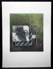 Thiele, Rolf - Stab, 1974 - Farbradierung - handsigniert