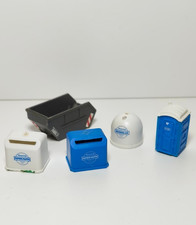 Set Modellbau Zubehör H0 Papiertonne Dixiklo Müllcontainer Container Glas 1:87