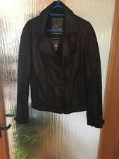 Affliction Damen Lederjacke, Metallic Bronze, Größe Large, 1x Getragen