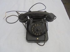 Telefon Posttelefon Saba W48 Wählscheibe Bakelit schwarz 50/60er antik