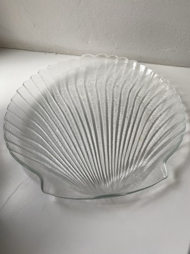 Glas muschel relief schale - muschel,