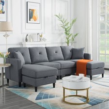 99" U-Shape Sectional Sofa