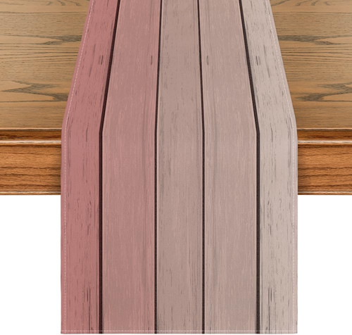 Tischläufer antik holz rosa - antik,