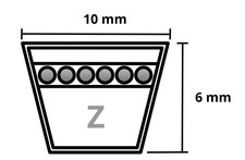 KEILRIEMEN SWR | 10x380 mm -