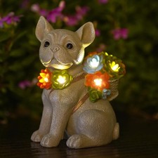Solar Hund Deko Figur