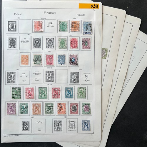 Finnland briefmarken sammlung - briefmarken,