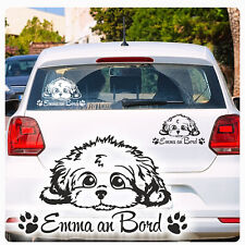 Auto Aufkleber Malteser Name