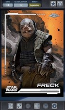 Star Wars Karte Trader von Topps - Legendary Freck Chrome 2024 {25cc} limited ed
