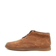 Børn Herren BN0003706 Stiefeletten Braun Leder Knöchelhoch Chukka Boots EU 43