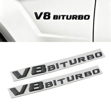 2pcs 3D Schriftzug V8 BITURBO