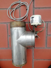 Kombinierte Nebenluftvorrichtung mit Stellmotor, Edelstahl, 130 mm Durchmesser