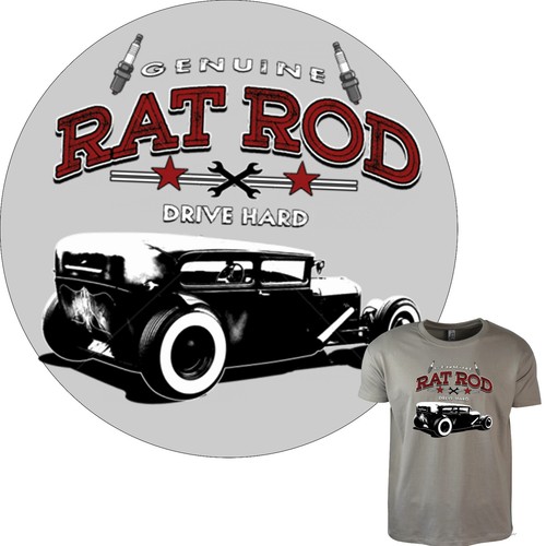 Oldtimer shirt hot rod - oldtimer,