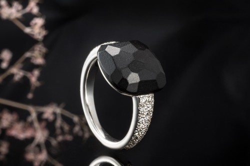 Pomellato ring capri - pomellato, gagat