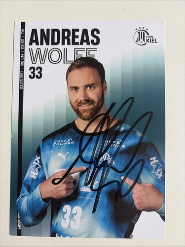 Orig autogrammkarte handball - orig.,