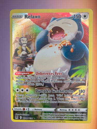 Pokémon karte relaxo - karte,