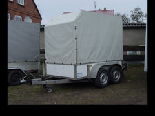 Planenanhänger Portaltüren Anhänger Umzug Tieflader Schrägplane  1,90 Innenhöhe