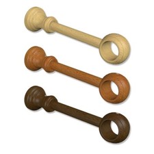 Holz-Träger für Gardinenstangen 28 mm Ø Wandträger / Deckenträger, 17 cm Abstand