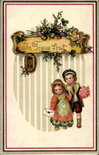 Kinder blumen geschenke - ak, kinder,